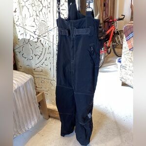Vintage Black Dot Boardwear Snow Pants Snowboard Bibs M
